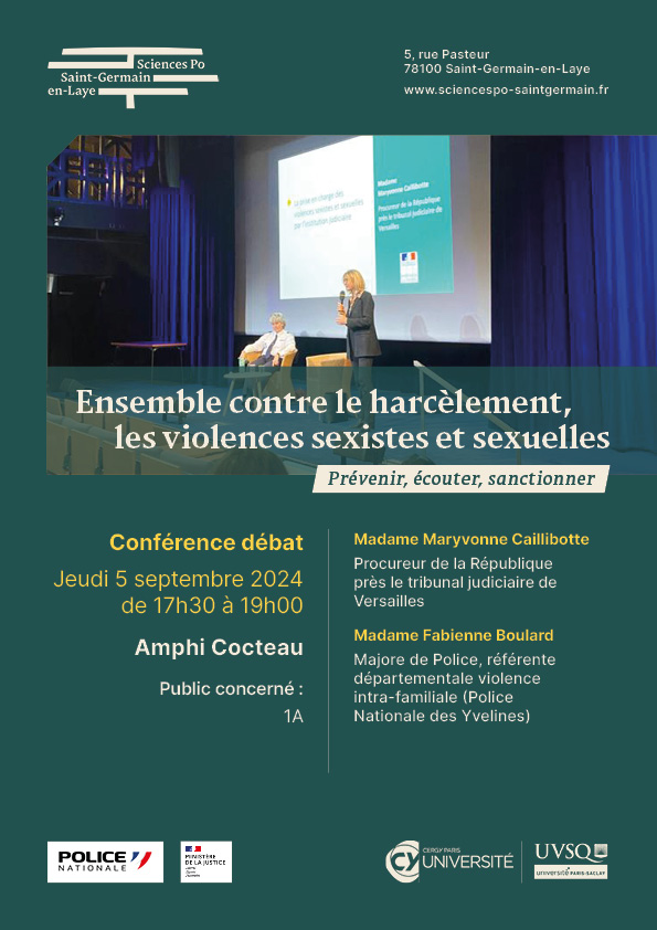 Conférence : Ensemble contre le harcèlement, les violences sexistes et sexuelles - Maryvonne Caillibotte