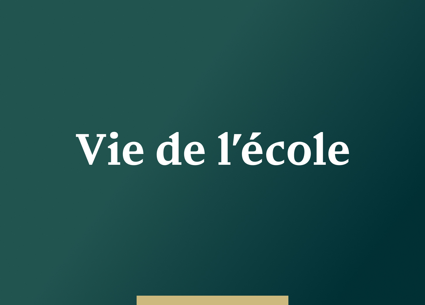 Actu vignette - Vie de l'école